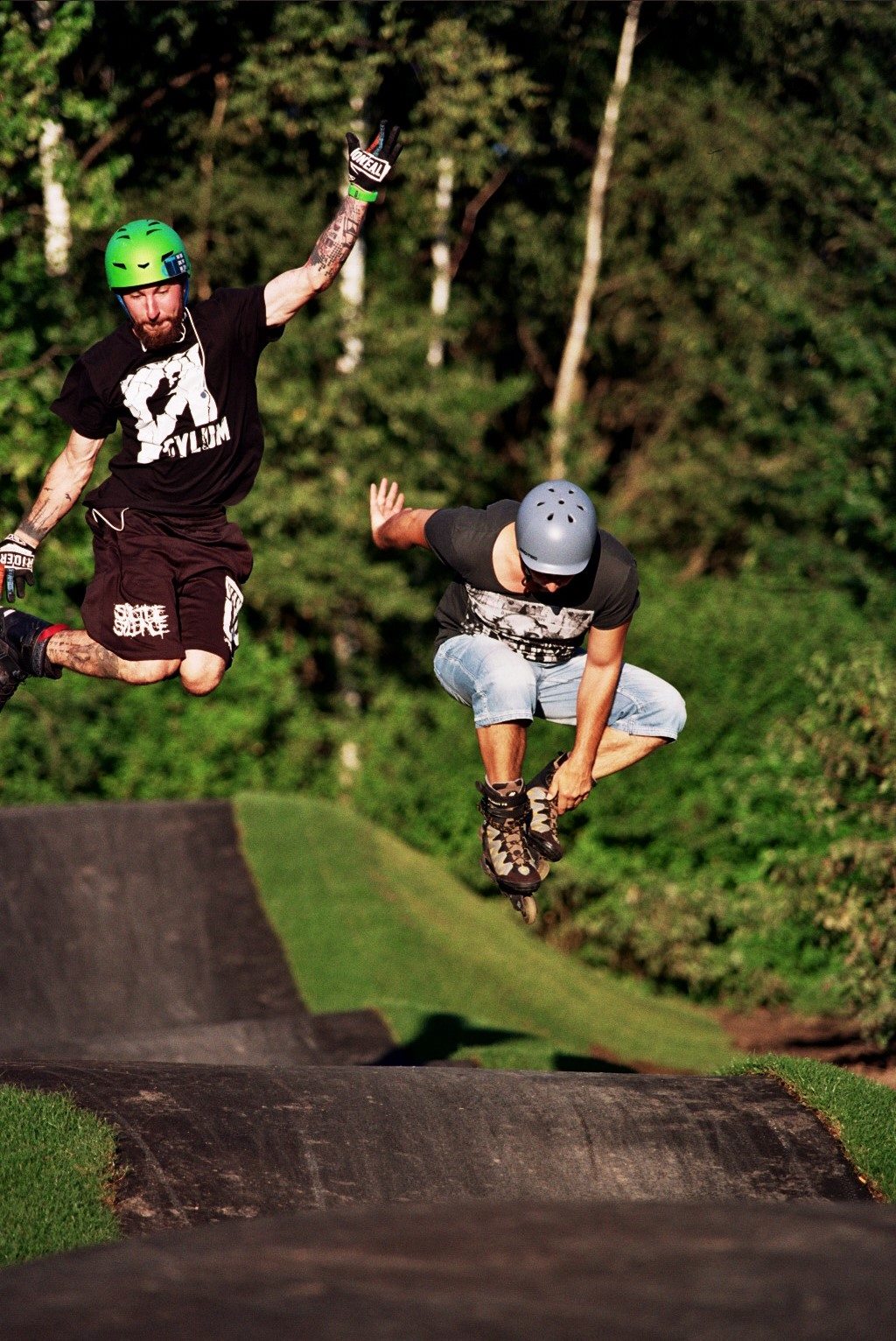 Inline-Skater Asphalt Pumptrack Selb Bau und Planung RadQuartier GmbH