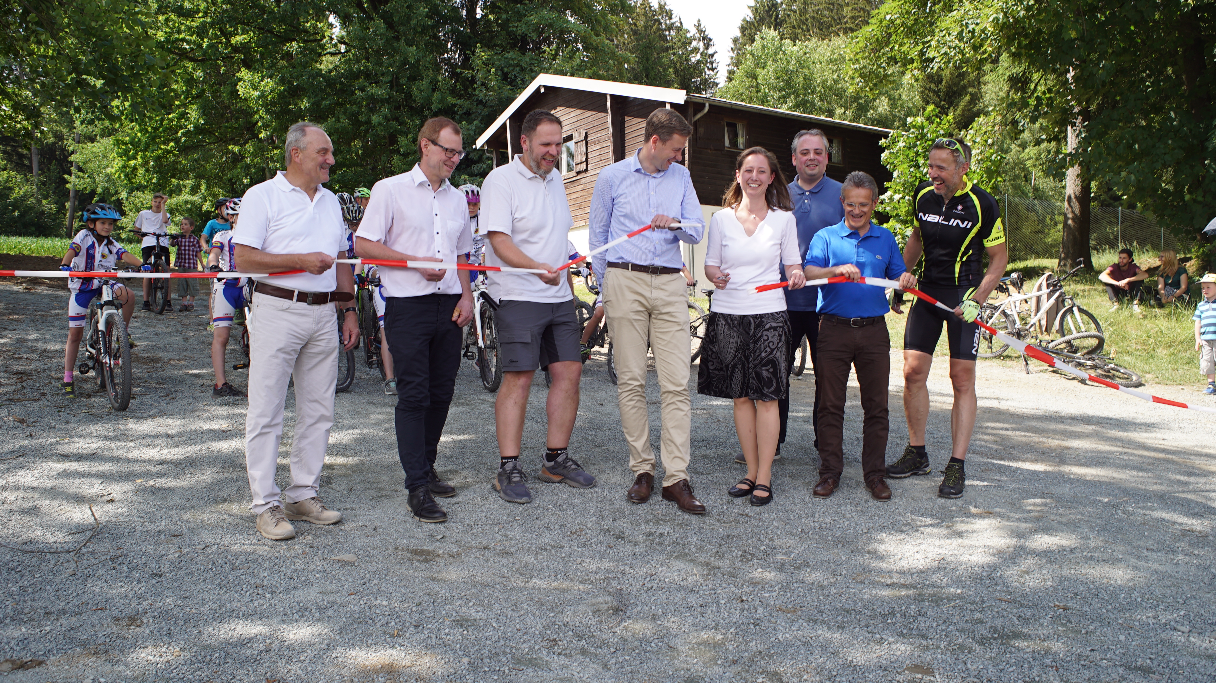 Opening des Bikeparks in Stammbach. Gebaut und geplant durch die Firma RadQuartier.