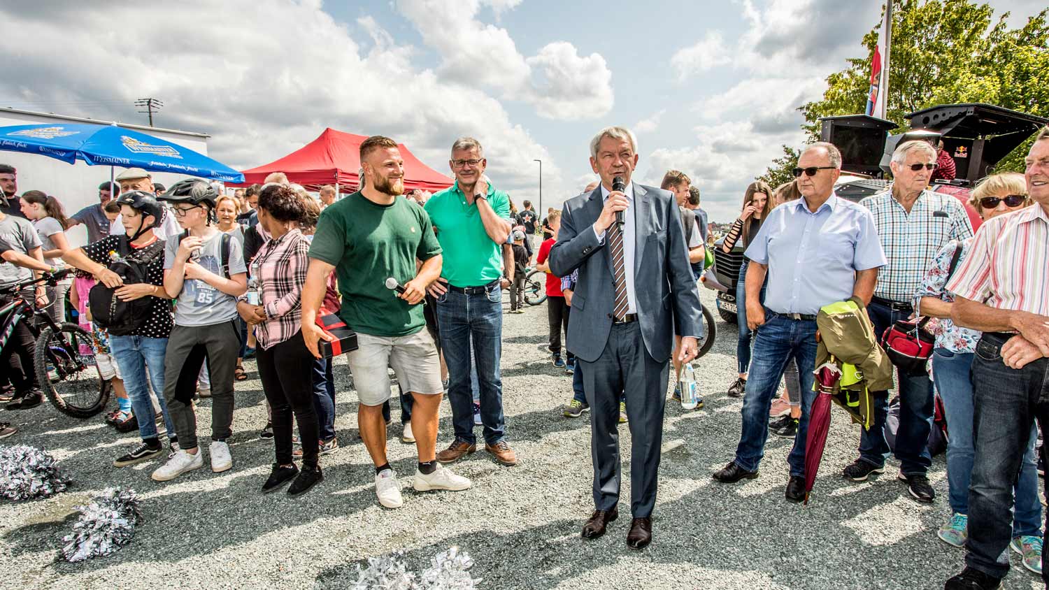 Opening Zuschauer RadQuartier Asphalt Pumptrack Litzendorf