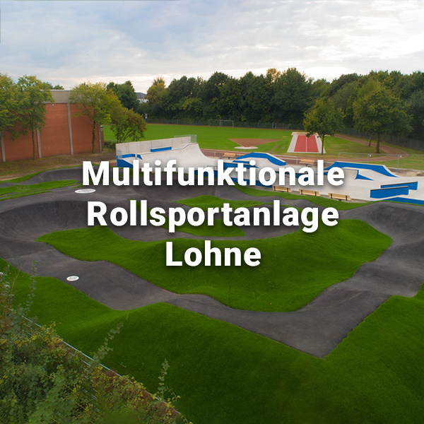 RadQuartier Parks Multifunktionale Asphalt Pumptrack Skatepark Lohne