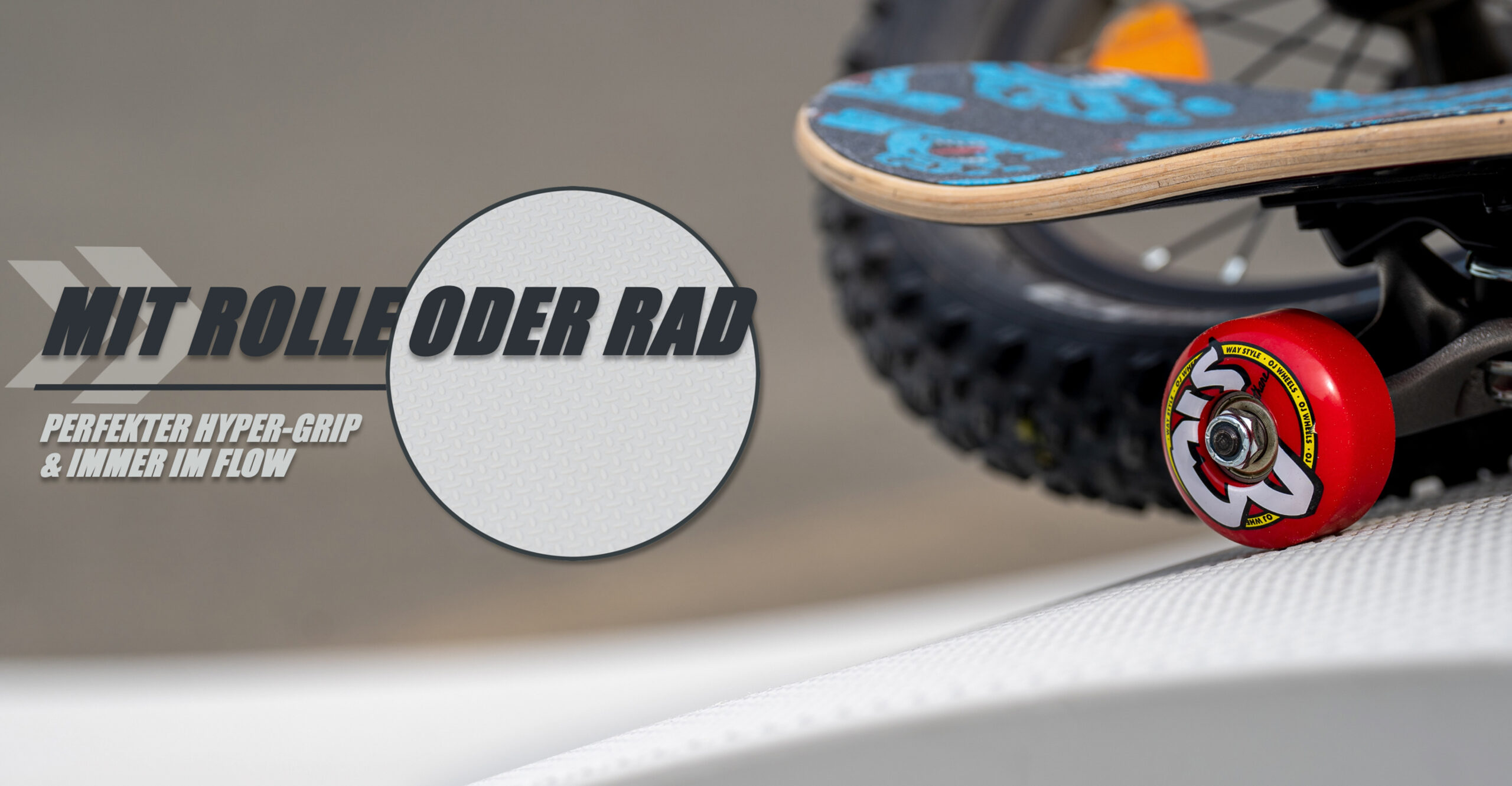 RadQuartier Ramps Mobiler Modularer Fertig Pumptrack Hyper-Grip