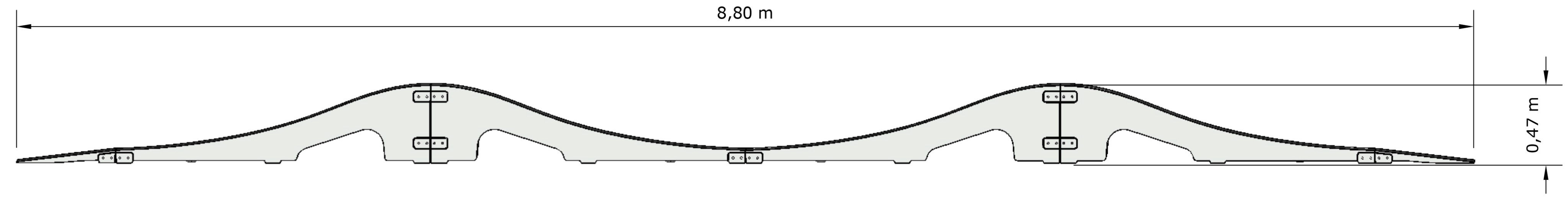 RadQuartier Ramps Mobiler Modularer Fertig Pumptrack Model The Double