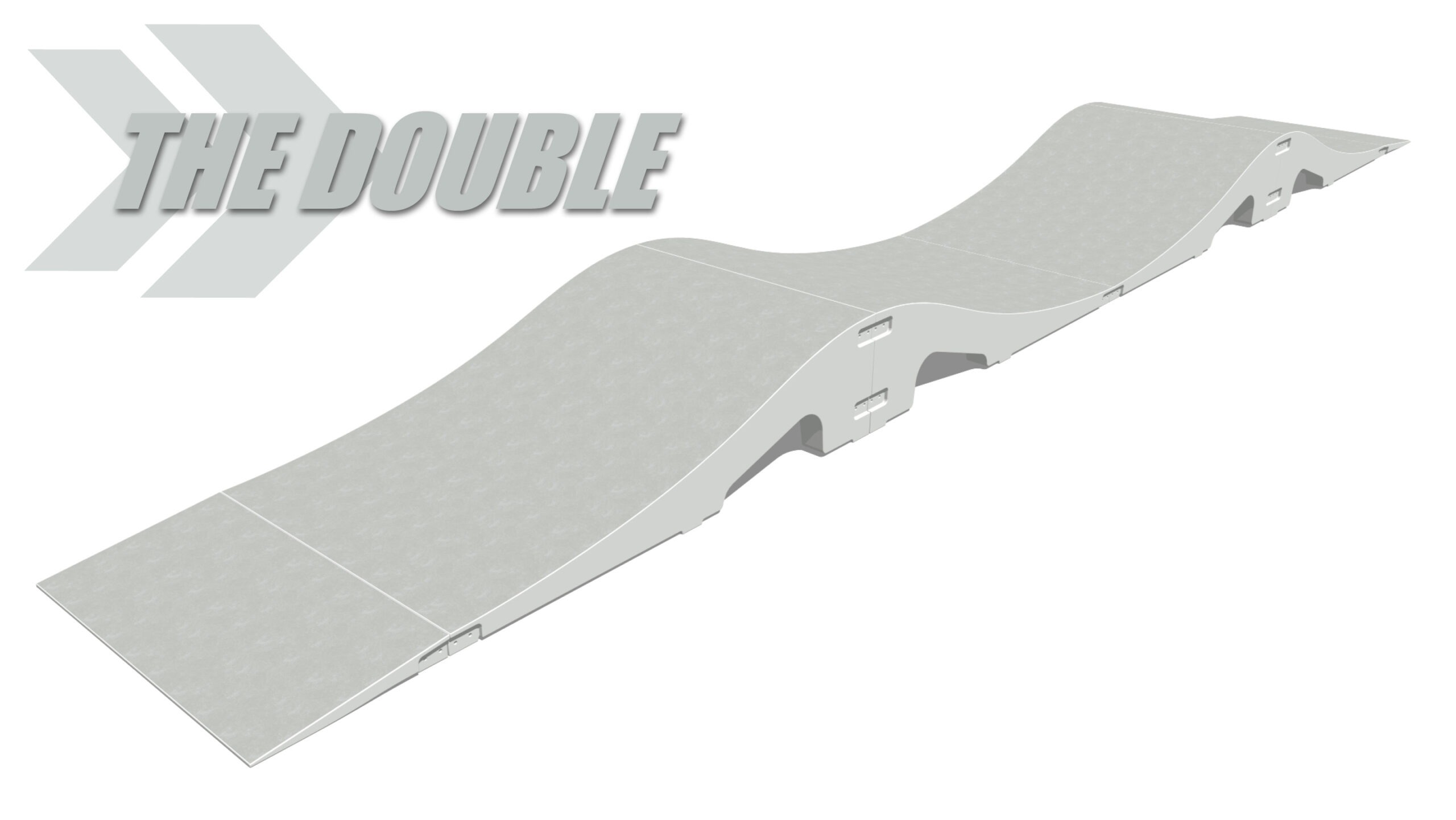 RadQuartier Ramps Mobiler ModularerFertig Pumptrack Model The Double