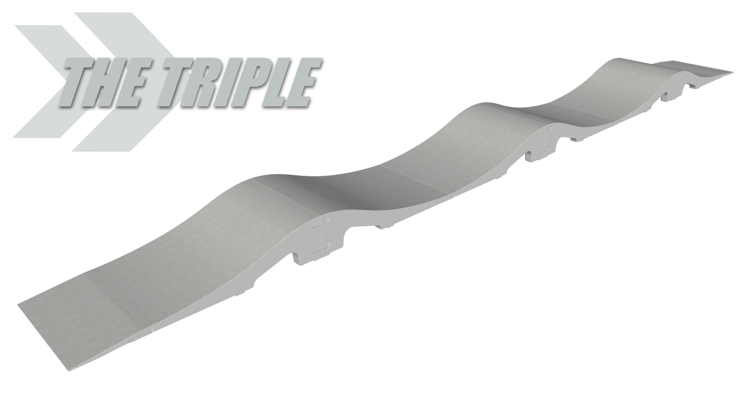 RadQuartier Ramps Fertig Pumptrack Model The Triple