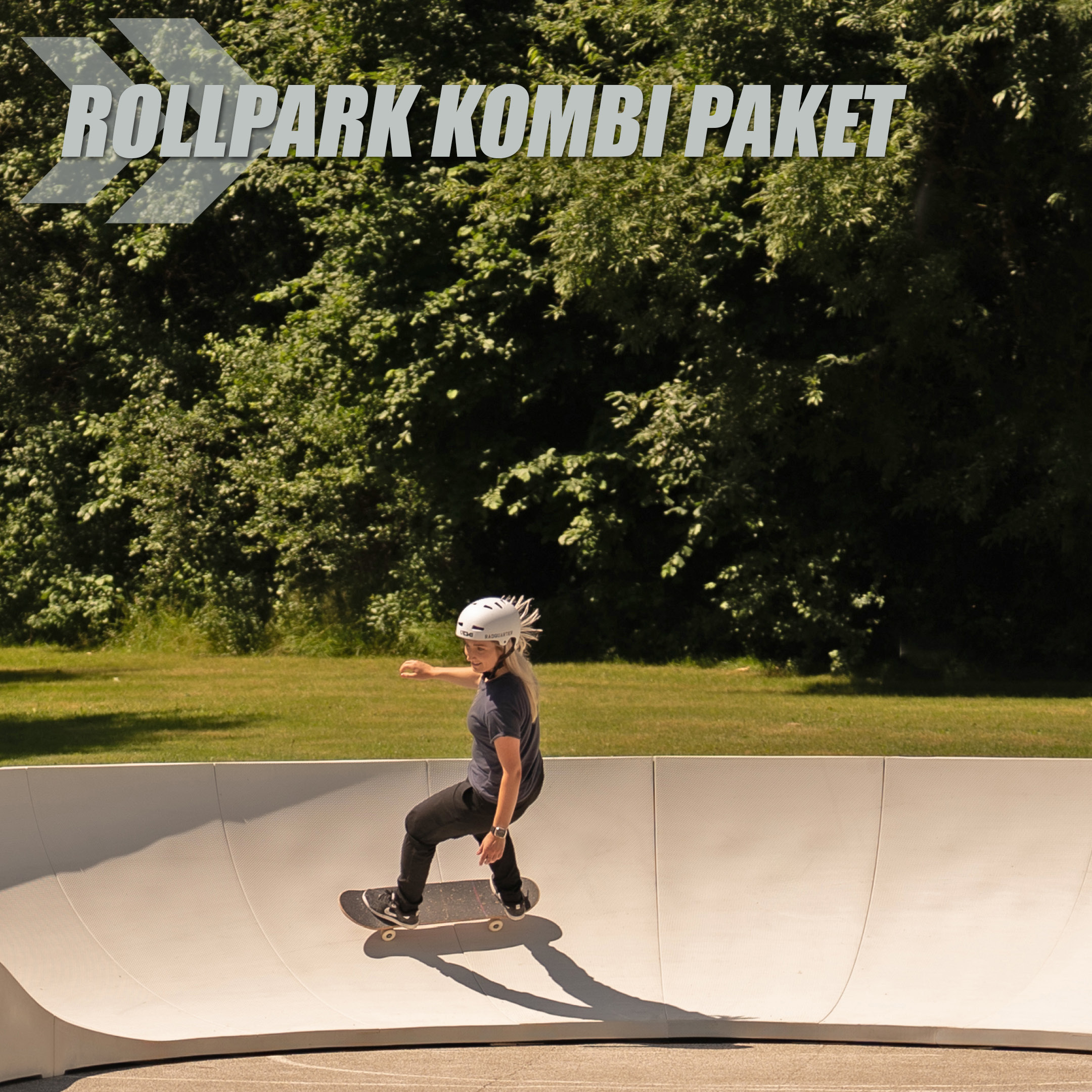 RadQuartier Parks Fertig Pumptrack Rollpark Kombi Paket Mobiler Modularer Pumptrack