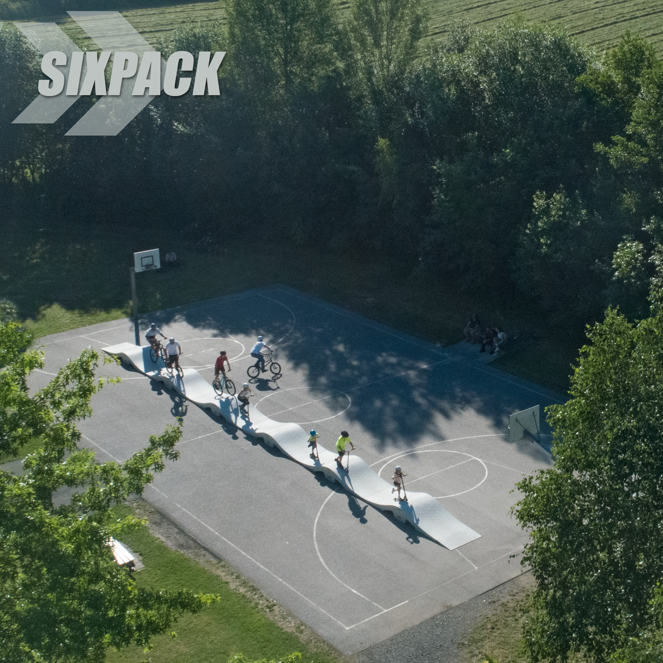 RadQuartier Parks Fertig Pumptrack Sixpack Mobiler Modularer Pumptrack